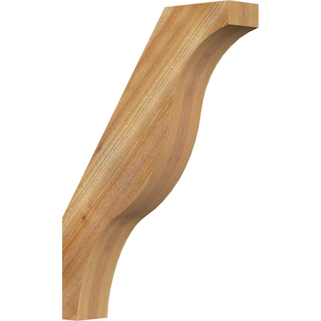Ekena Millwork 4"W x 20"D x 28"H Funston Rough Sawn Knee Brace, Western Red Cedar BRC04X20X28FST00RWR